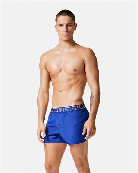 versace shorts bathing suit|greca border swim shorts.